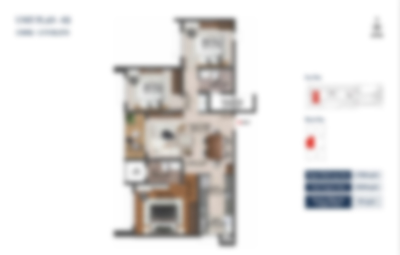 Shriram KingLife 3 BHK + 2T floor plan