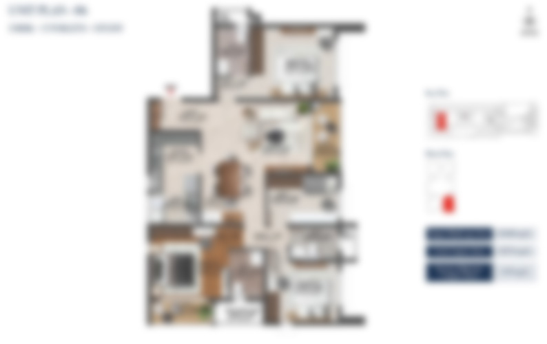 Shriram KingLife 3 BHK + 3T floor plan